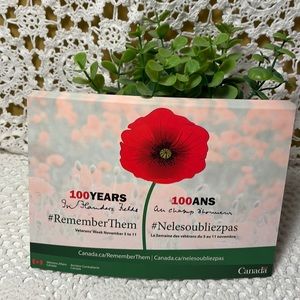 30 New 2015 “ Remember Them” poppy postcards NEW